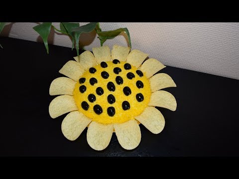 Amanida de gira-sol amb xips - 6 receptes