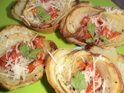 Duftkartoffeln mit Sauerrahm im Ofen: deftig und lecker