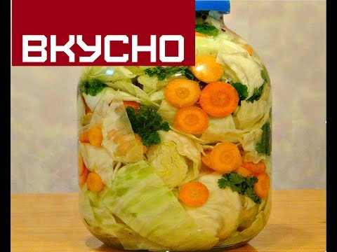 Jak solit, fermentovat a nakládané zelí ve sklenicích na zimu