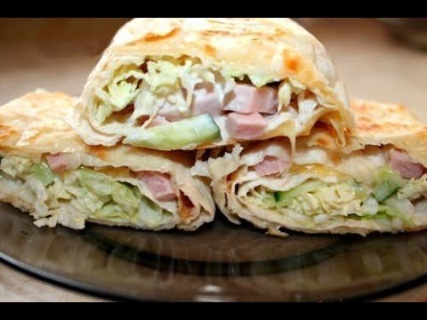 Jak vařit domácí shawarma s kuřecím masem a vepřovým masem