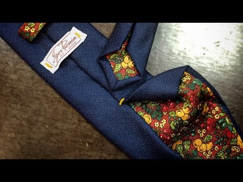 Jak ušít pánskou kravatu - pokyny a video