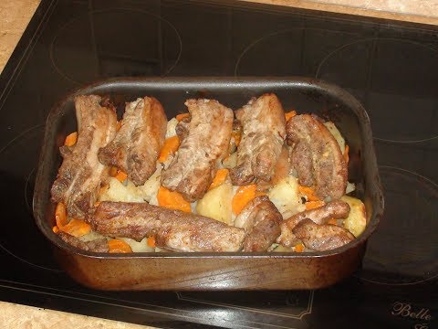 Ofenschweinefleisch mit Kartoffeln