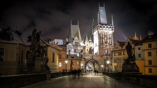 Fotografie zimní Prahy