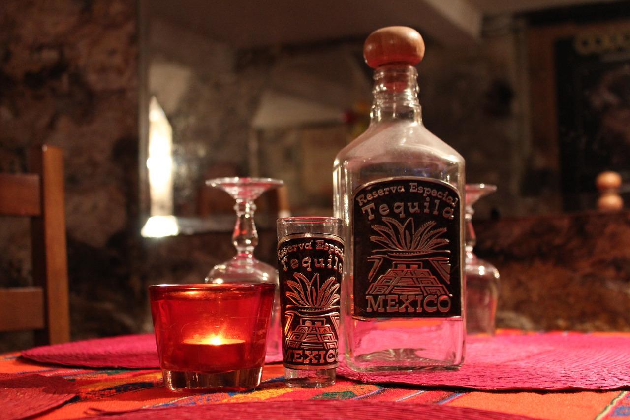 Fotografie z mexické tequilové láhve