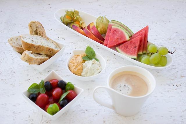 Fotografie Hummus snídaně