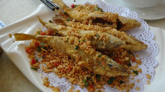 Foto von köstlichen Fischen im Gebäck