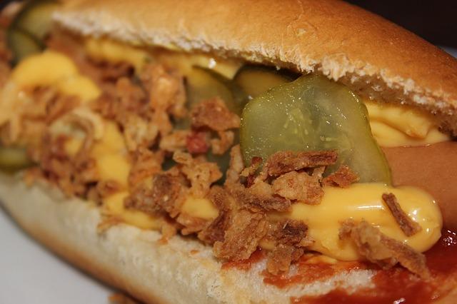 Gebratener Hot Dog