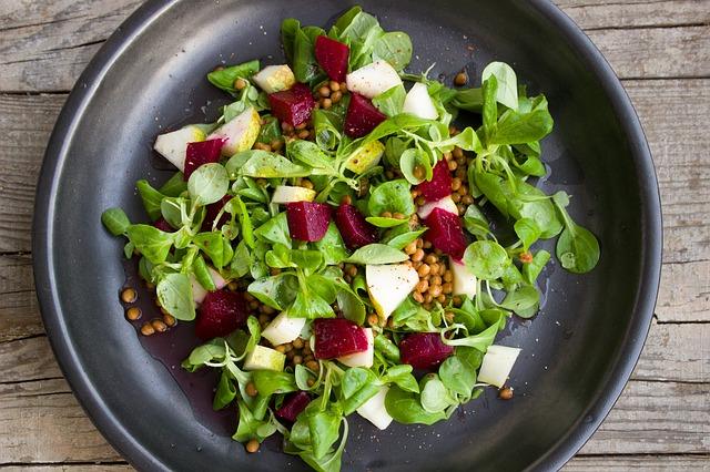Insalata di barbabietole e rucola