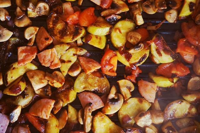Gegrillter Gemüseeintopf
