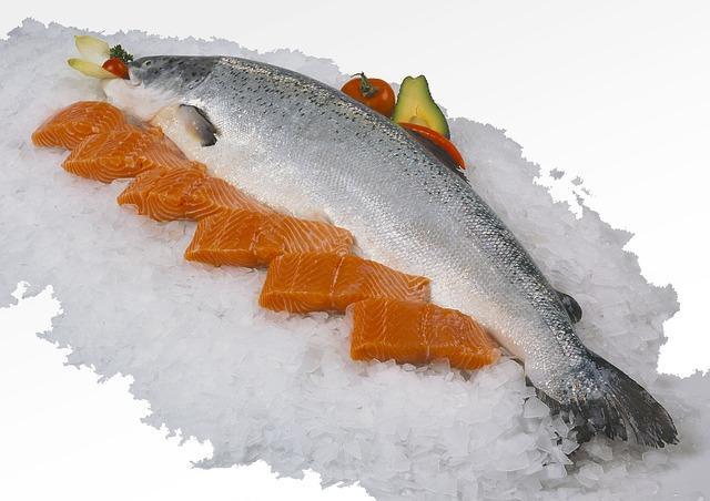 Foto di salmone rosa fresco