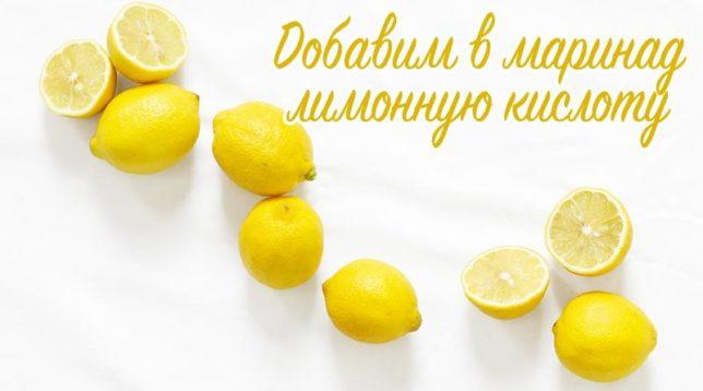 Moření kyselinou citronovou