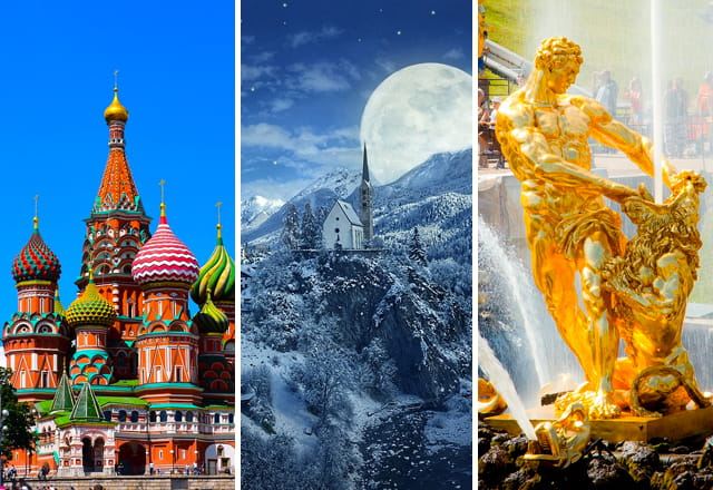 Moskva, Veliky Ustyug, Petrohrad